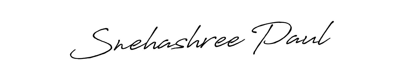 It looks lik you need a new signature style for name Snehashree Paul. Design unique handwritten (Antro_Vectra_Bolder) signature with our free signature maker in just a few clicks. Snehashree Paul signature style 7 images and pictures png