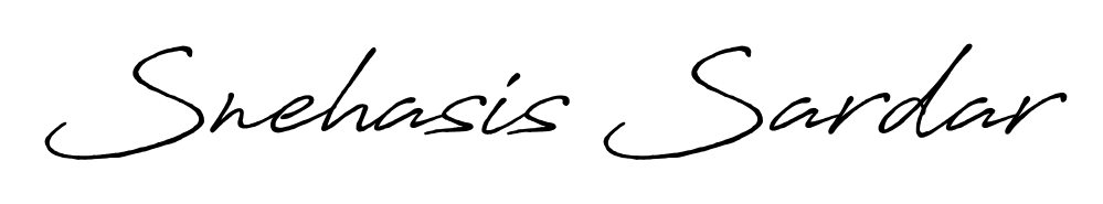 Looking for an artistic signature for Snehasis Sardar? The Antro_Vectra_Bolder calligraphy style gives a sophisticated flow suitable for business cards and emails. Snehasis Sardar signature style 7 images and pictures png