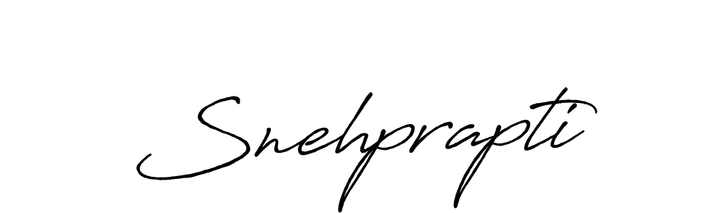 Make a beautiful signature design for name Snehprapti. With this signature (Antro_Vectra_Bolder) style, you can create a handwritten signature for free. Snehprapti signature style 7 images and pictures png