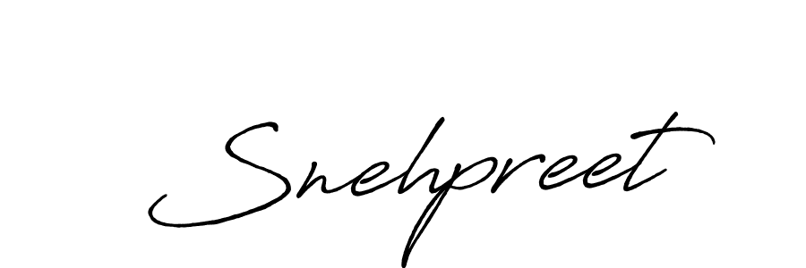 How to make Snehpreet name signature. Use Antro_Vectra_Bolder style for creating short signs online. This is the latest handwritten sign. Snehpreet signature style 7 images and pictures png