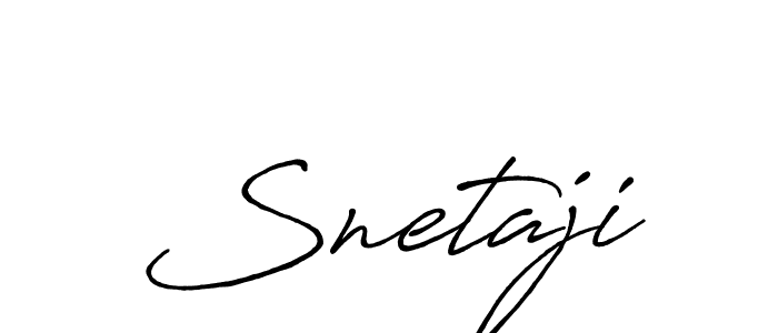 The best way (Antro_Vectra_Bolder) to make a short signature is to pick only two or three words in your name. The name Snetaji include a total of six letters. For converting this name. Snetaji signature style 7 images and pictures png