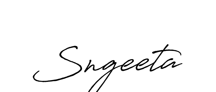 Design your own signature with our free online signature maker. With this signature software, you can create a handwritten (Antro_Vectra_Bolder) signature for name Sngeeta. Sngeeta signature style 7 images and pictures png