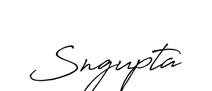 Make a beautiful signature design for name Sngupta. With this signature (Antro_Vectra_Bolder) style, you can create a handwritten signature for free. Sngupta signature style 7 images and pictures png