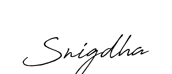 Make a beautiful signature design for name Snigdha. Use this online signature maker to create a handwritten signature for free. Snigdha signature style 7 images and pictures png