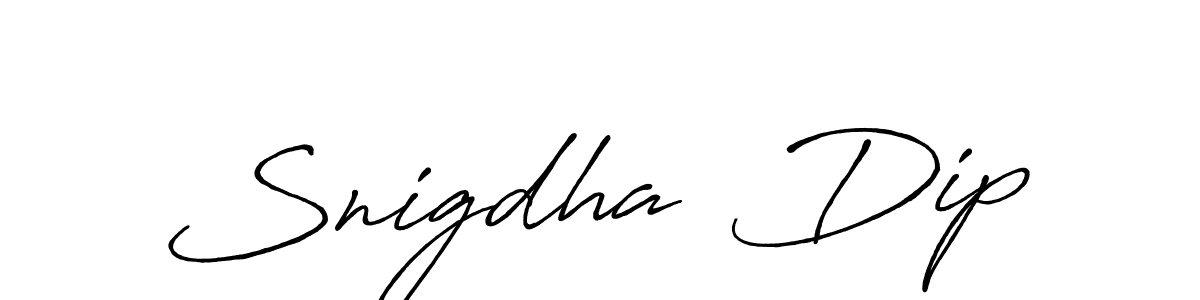 Design your own signature with our free online signature maker. With this signature software, you can create a handwritten (Antro_Vectra_Bolder) signature for name Snigdha  Dip. Snigdha  Dip signature style 7 images and pictures png