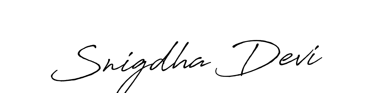 if you are searching for the best signature style for your name Snigdha Devi. so please give up your signature search. here we have designed multiple signature styles  using Antro_Vectra_Bolder. Snigdha Devi signature style 7 images and pictures png