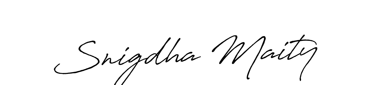 Also You can easily find your signature by using the search form. We will create Snigdha Maity name handwritten signature images for you free of cost using Antro_Vectra_Bolder sign style. Snigdha Maity signature style 7 images and pictures png