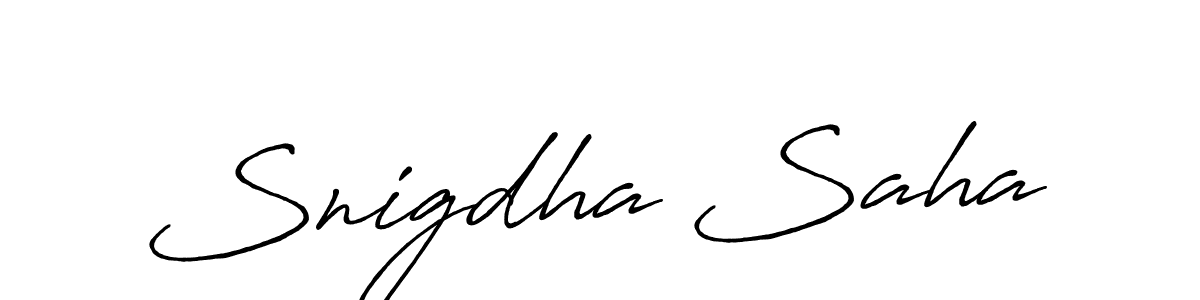 if you are searching for the best signature style for your name Snigdha Saha. so please give up your signature search. here we have designed multiple signature styles  using Antro_Vectra_Bolder. Snigdha Saha signature style 7 images and pictures png