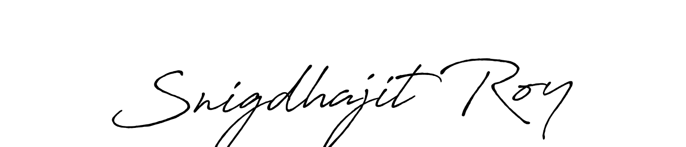 How to make Snigdhajit Roy signature? Antro_Vectra_Bolder is a professional autograph style. Create handwritten signature for Snigdhajit Roy name. Snigdhajit Roy signature style 7 images and pictures png