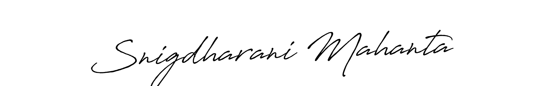 if you are searching for the best signature style for your name Snigdharani Mahanta. so please give up your signature search. here we have designed multiple signature styles  using Antro_Vectra_Bolder. Snigdharani Mahanta signature style 7 images and pictures png