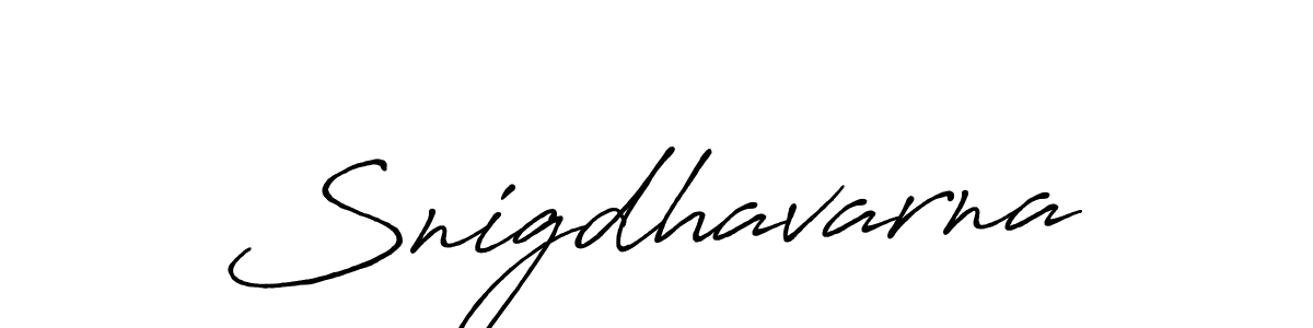 Also we have Snigdhavarna name is the best signature style. Create professional handwritten signature collection using Antro_Vectra_Bolder autograph style. Snigdhavarna signature style 7 images and pictures png