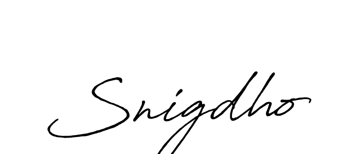 It looks lik you need a new signature style for name Snigdho. Design unique handwritten (Antro_Vectra_Bolder) signature with our free signature maker in just a few clicks. Snigdho signature style 7 images and pictures png