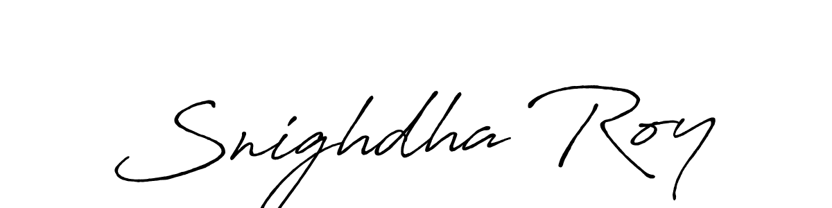Design your own signature with our free online signature maker. With this signature software, you can create a handwritten (Antro_Vectra_Bolder) signature for name Snighdha Roy. Snighdha Roy signature style 7 images and pictures png