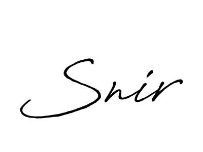 You should practise on your own different ways (Antro_Vectra_Bolder) to write your name (Snir) in signature. don't let someone else do it for you. Snir signature style 7 images and pictures png