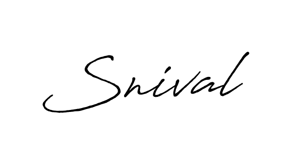 How to make Snival name signature. Use Antro_Vectra_Bolder style for creating short signs online. This is the latest handwritten sign. Snival signature style 7 images and pictures png