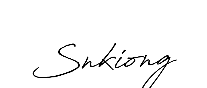 Create a beautiful signature design for name Snkiong. With this signature (Antro_Vectra_Bolder) fonts, you can make a handwritten signature for free. Snkiong signature style 7 images and pictures png