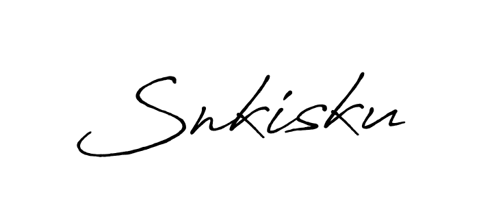 The best way (Antro_Vectra_Bolder) to make a short signature is to pick only two or three words in your name. The name Snkisku include a total of six letters. For converting this name. Snkisku signature style 7 images and pictures png