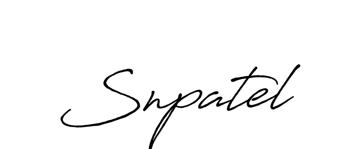 Use a signature maker to create a handwritten signature online. With this signature software, you can design (Antro_Vectra_Bolder) your own signature for name Snpatel. Snpatel signature style 7 images and pictures png