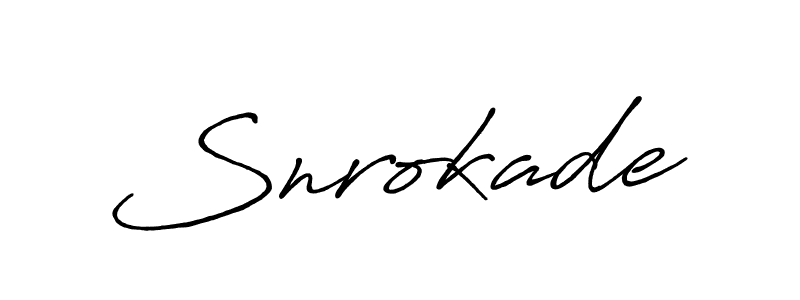 How to make Snrokade name signature. Use Antro_Vectra_Bolder style for creating short signs online. This is the latest handwritten sign. Snrokade signature style 7 images and pictures png