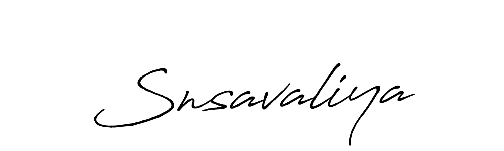 Make a beautiful signature design for name Snsavaliya. With this signature (Antro_Vectra_Bolder) style, you can create a handwritten signature for free. Snsavaliya signature style 7 images and pictures png