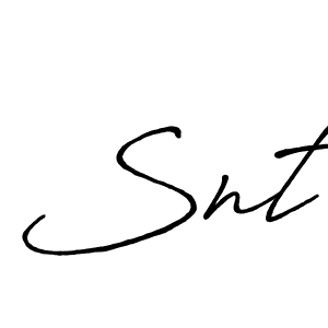 Also You can easily find your signature by using the search form. We will create Snt name handwritten signature images for you free of cost using Antro_Vectra_Bolder sign style. Snt signature style 7 images and pictures png