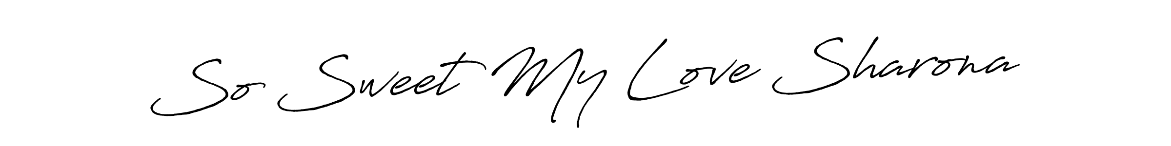 if you are searching for the best signature style for your name So Sweet My Love Sharona. so please give up your signature search. here we have designed multiple signature styles  using Antro_Vectra_Bolder. So Sweet My Love Sharona signature style 7 images and pictures png