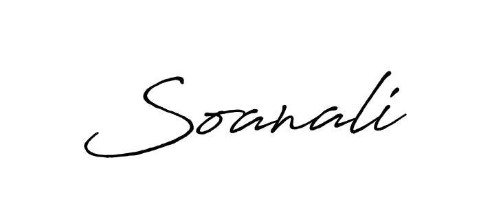 How to make Soanali name signature. Use Antro_Vectra_Bolder style for creating short signs online. This is the latest handwritten sign. Soanali signature style 7 images and pictures png
