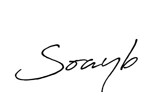 Design your own signature with our free online signature maker. With this signature software, you can create a handwritten (Antro_Vectra_Bolder) signature for name Soayb. Soayb signature style 7 images and pictures png