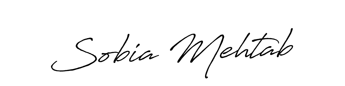 Once you've used our free online signature maker to create your best signature Antro_Vectra_Bolder style, it's time to enjoy all of the benefits that Sobia Mehtab name signing documents. Sobia Mehtab signature style 7 images and pictures png