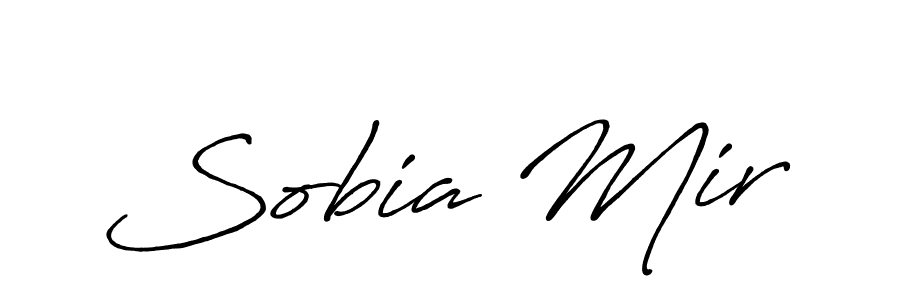 Also You can easily find your signature by using the search form. We will create Sobia Mir name handwritten signature images for you free of cost using Antro_Vectra_Bolder sign style. Sobia Mir signature style 7 images and pictures png