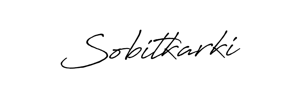 How to make Sobitkarki name signature. Use Antro_Vectra_Bolder style for creating short signs online. This is the latest handwritten sign. Sobitkarki signature style 7 images and pictures png