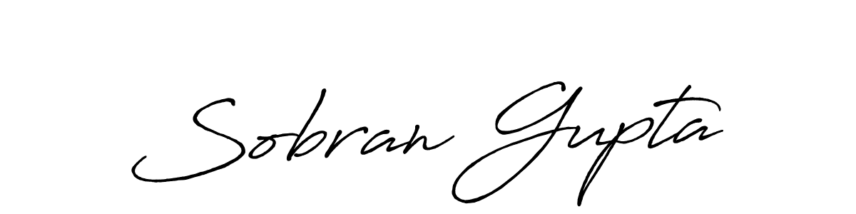 Create a beautiful signature design for name Sobran Gupta. With this signature (Antro_Vectra_Bolder) fonts, you can make a handwritten signature for free. Sobran Gupta signature style 7 images and pictures png