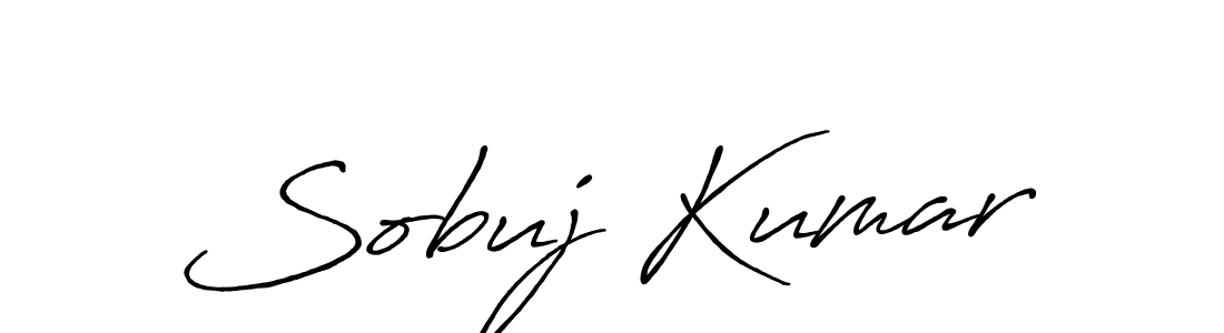 Sobuj Kumar stylish signature style. Best Handwritten Sign (Antro_Vectra_Bolder) for my name. Handwritten Signature Collection Ideas for my name Sobuj Kumar. Sobuj Kumar signature style 7 images and pictures png