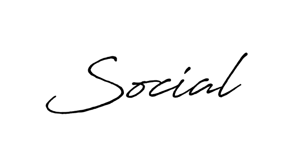 How to make Social name signature. Use Antro_Vectra_Bolder style for creating short signs online. This is the latest handwritten sign. Social signature style 7 images and pictures png