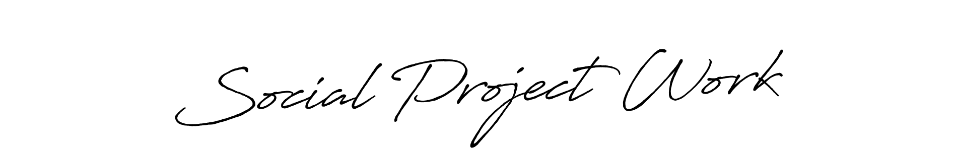 Antro_Vectra_Bolder is a professional signature style that is perfect for those who want to add a touch of class to their signature. It is also a great choice for those who want to make their signature more unique. Get Social Project Work name to fancy signature for free. Social Project Work signature style 7 images and pictures png