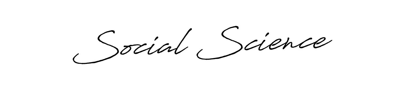 It looks lik you need a new signature style for name Social Science. Design unique handwritten (Antro_Vectra_Bolder) signature with our free signature maker in just a few clicks. Social Science signature style 7 images and pictures png