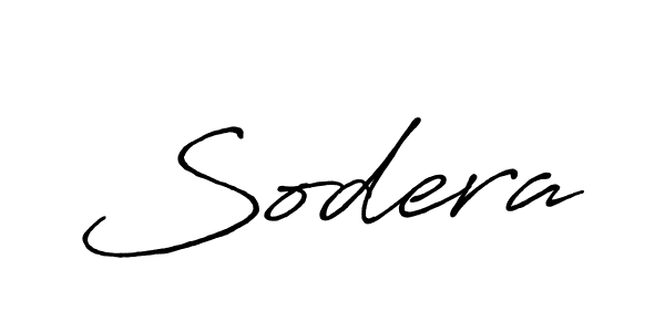 Make a beautiful signature design for name Sodera. With this signature (Antro_Vectra_Bolder) style, you can create a handwritten signature for free. Sodera signature style 7 images and pictures png