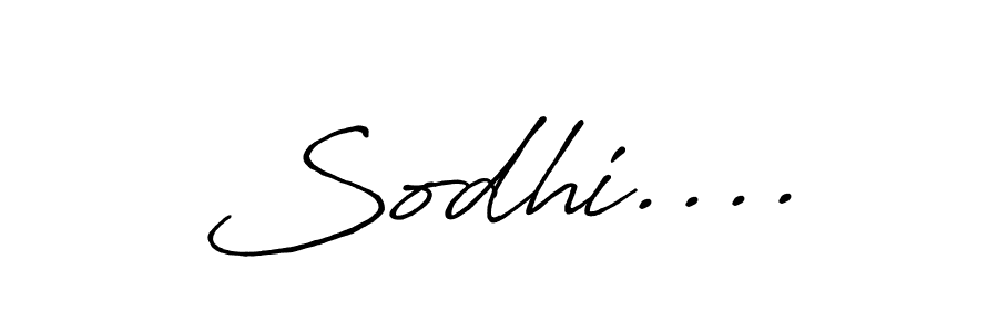 Also we have Sodhi.... name is the best signature style. Create professional handwritten signature collection using Antro_Vectra_Bolder autograph style. Sodhi.... signature style 7 images and pictures png