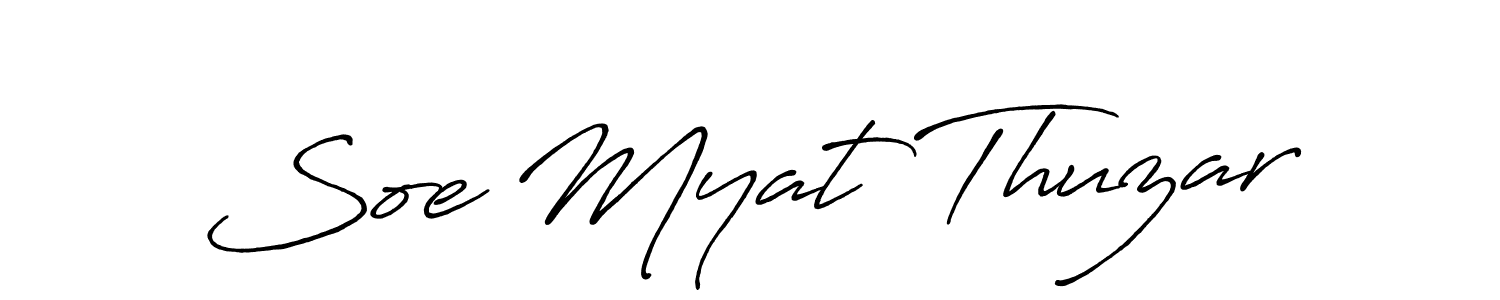 Also we have Soe Myat Thuzar name is the best signature style. Create professional handwritten signature collection using Antro_Vectra_Bolder autograph style. Soe Myat Thuzar signature style 7 images and pictures png
