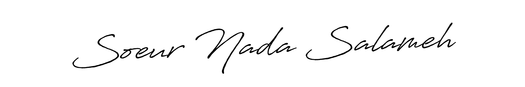 Also You can easily find your signature by using the search form. We will create Soeur Nada Salameh name handwritten signature images for you free of cost using Antro_Vectra_Bolder sign style. Soeur Nada Salameh signature style 7 images and pictures png
