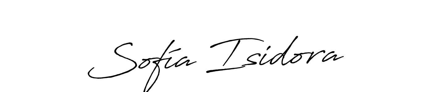 How to make Sofía Isidora signature? Antro_Vectra_Bolder is a professional autograph style. Create handwritten signature for Sofía Isidora name. Sofía Isidora signature style 7 images and pictures png