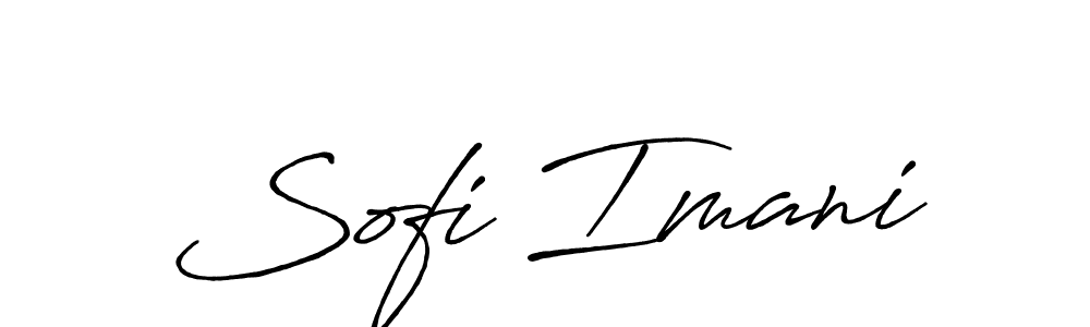 Once you've used our free online signature maker to create your best signature Antro_Vectra_Bolder style, it's time to enjoy all of the benefits that Sofi Imani name signing documents. Sofi Imani signature style 7 images and pictures png