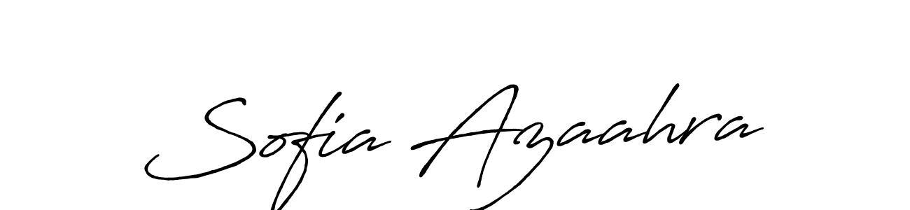 Also we have Sofia Azaahra name is the best signature style. Create professional handwritten signature collection using Antro_Vectra_Bolder autograph style. Sofia Azaahra signature style 7 images and pictures png