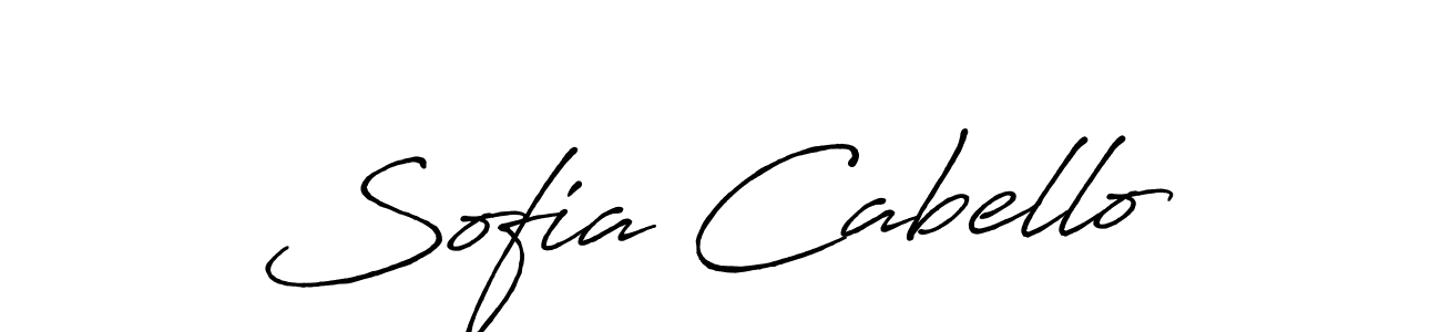 Sofia Cabello stylish signature style. Best Handwritten Sign (Antro_Vectra_Bolder) for my name. Handwritten Signature Collection Ideas for my name Sofia Cabello. Sofia Cabello signature style 7 images and pictures png