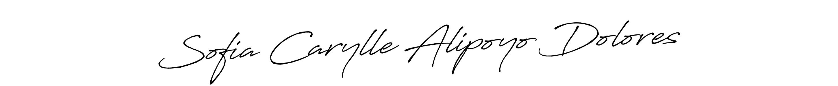 Also we have Sofia Carylle Alipoyo Dolores name is the best signature style. Create professional handwritten signature collection using Antro_Vectra_Bolder autograph style. Sofia Carylle Alipoyo Dolores signature style 7 images and pictures png