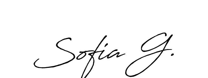 How to Draw Sofia G. signature style? Antro_Vectra_Bolder is a latest design signature styles for name Sofia G.. Sofia G. signature style 7 images and pictures png