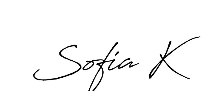 Also You can easily find your signature by using the search form. We will create Sofia K name handwritten signature images for you free of cost using Antro_Vectra_Bolder sign style. Sofia K signature style 7 images and pictures png