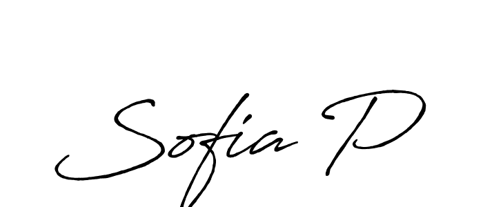 Also we have Sofia P name is the best signature style. Create professional handwritten signature collection using Antro_Vectra_Bolder autograph style. Sofia P signature style 7 images and pictures png