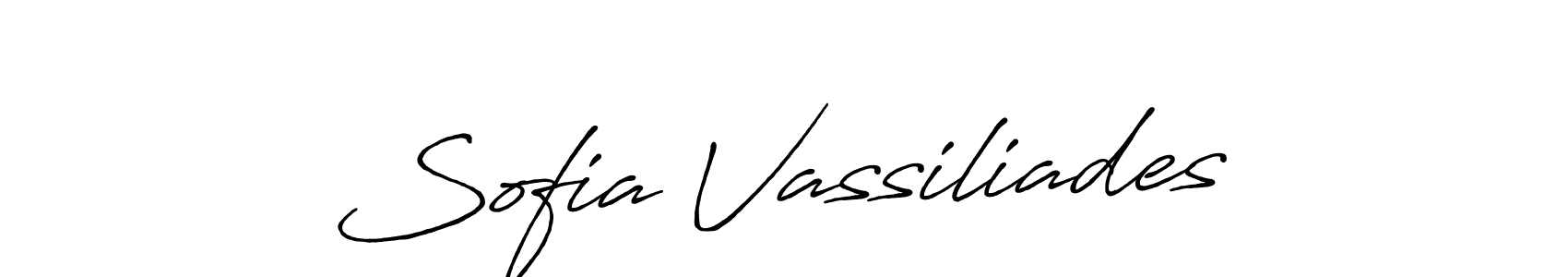 Design your own signature with our free online signature maker. With this signature software, you can create a handwritten (Antro_Vectra_Bolder) signature for name Sofia Vassiliades. Sofia Vassiliades signature style 7 images and pictures png