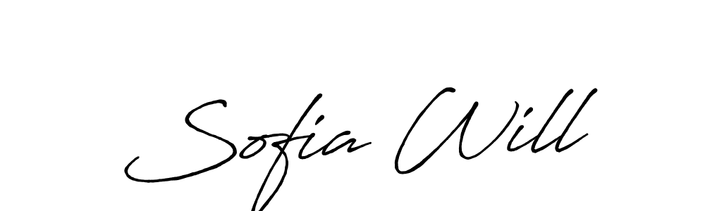 Best and Professional Signature Style for Sofia Will. Antro_Vectra_Bolder Best Signature Style Collection. Sofia Will signature style 7 images and pictures png